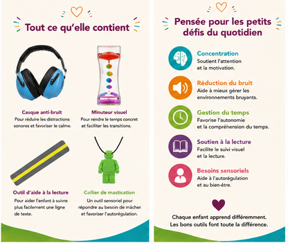 Box back to school NAFA | Concentration, lecture & besoins sensoriels