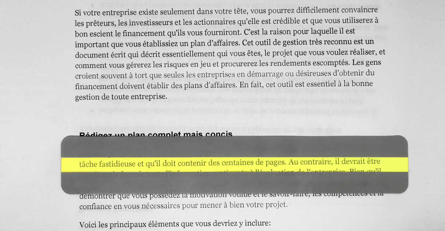 Règle de lecture