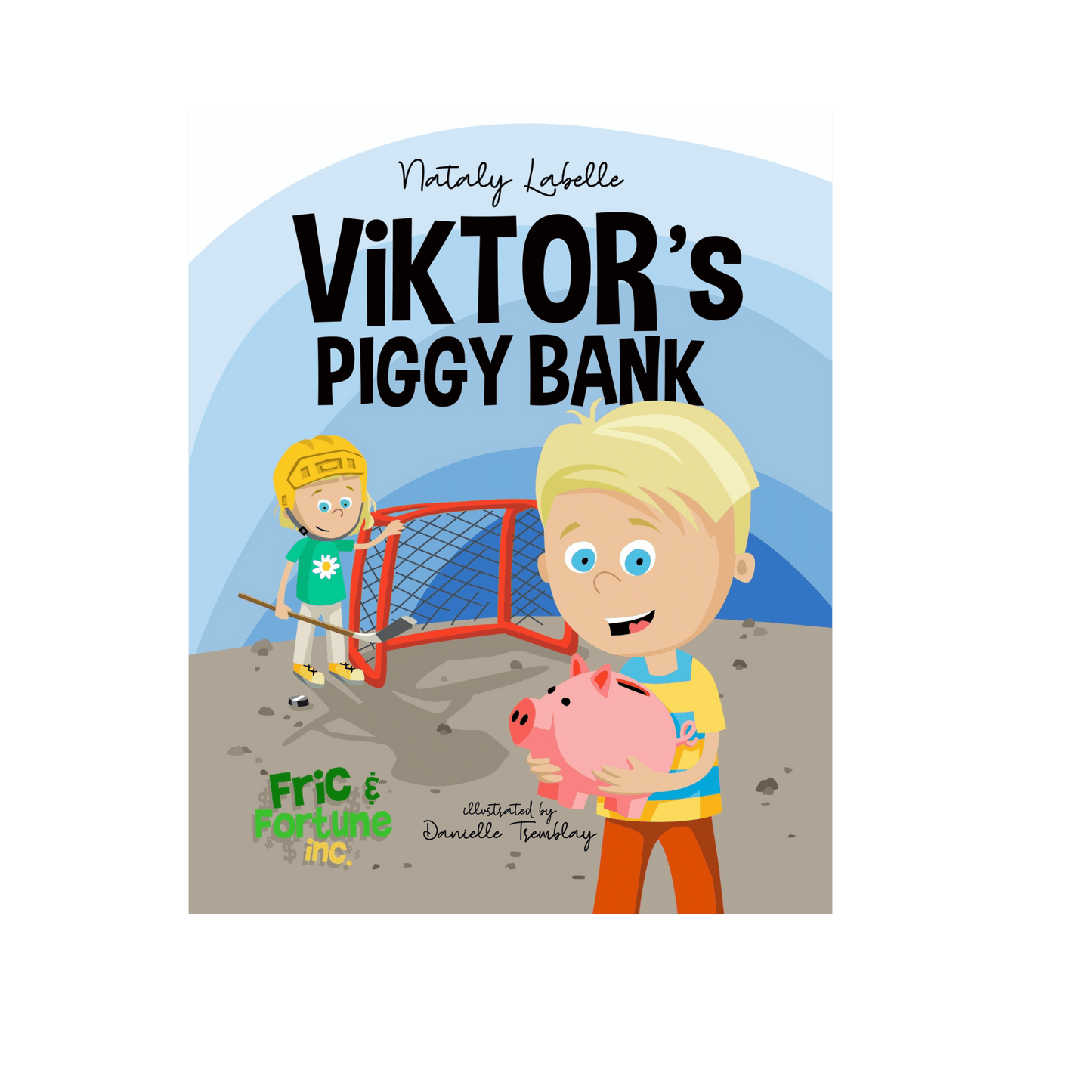 Viktor's piggy bank and book