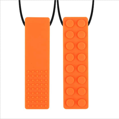 Collier à mâcher anti-stress brique
