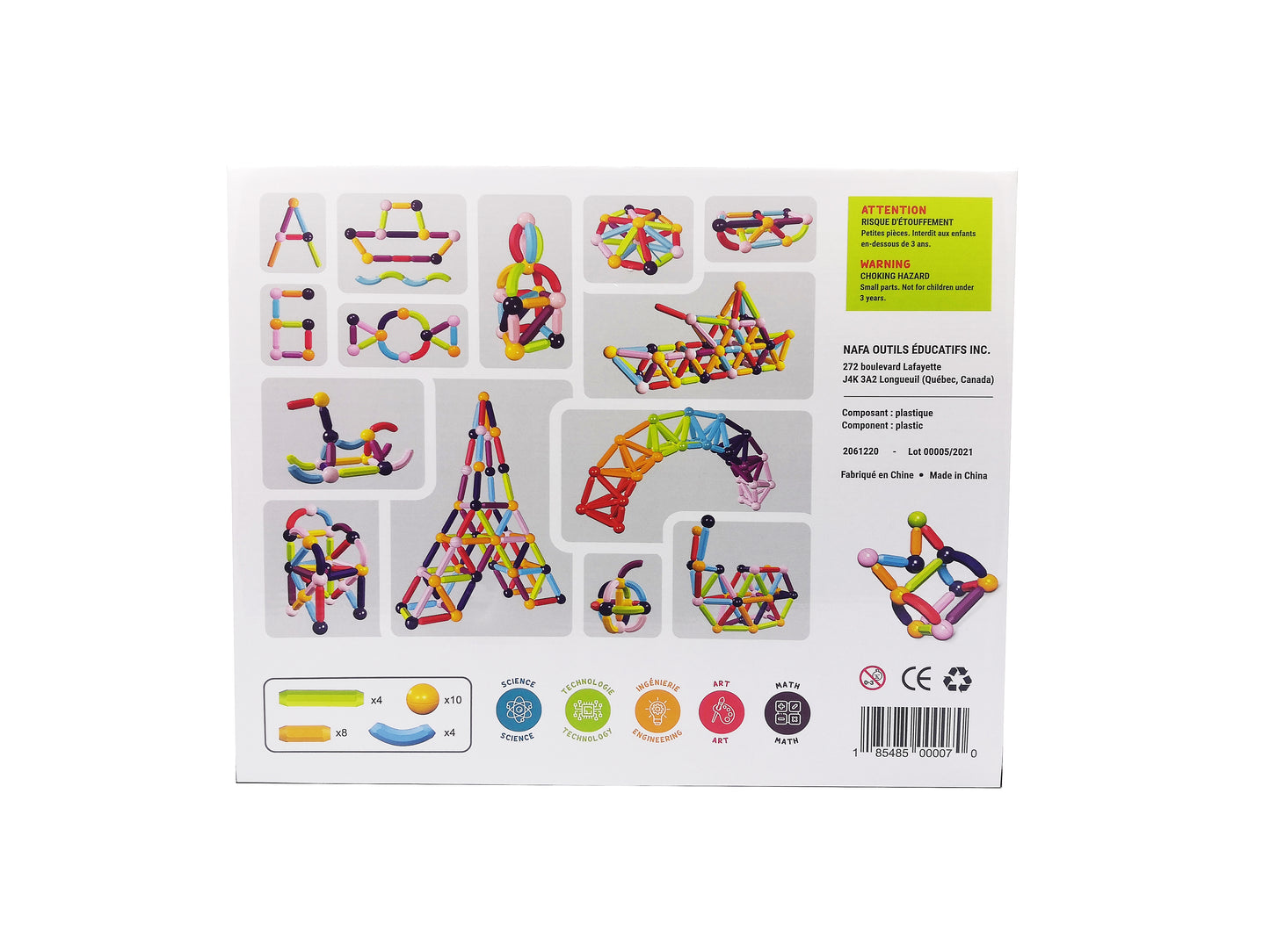 Magnetic building sticks - from 3 years old