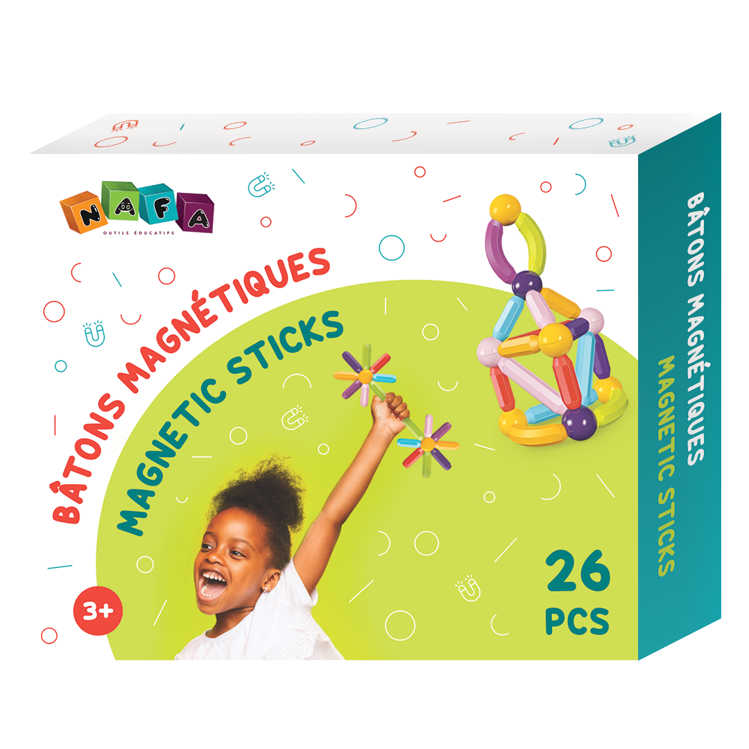 Magnetic building sticks - from 3 years old