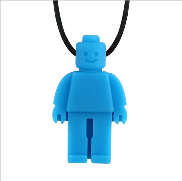 Collier à mâcher anti-stress (bonhomme)