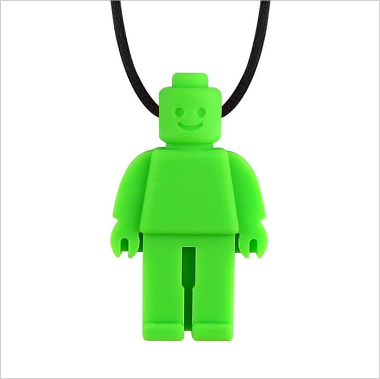 Collier à mâcher anti-stress (bonhomme)